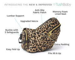 TushBaby The Only Safety Certified Hip Seat Baby Carrier - As Seen On Shark Tank, Ergonomic Waist Carrier