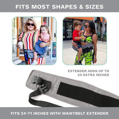 TushBaby The Only Safety Certified Hip Seat Baby Carrier - As Seen On Shark Tank, Ergonomic Waist Carrier