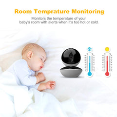Video Baby Monitor with 2 Digital Cameras,LBtech Wireless Video Monitor,4.3 inches LCD,Automatic Night Vision,Two-WayTalkback,Temperature Detection,Power Saving,Zoom in Lens,Support Multi-Camera