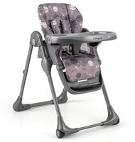 HONEY JOY Space-Saving High Chair with Removable Tray & Adjustable Footrest