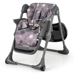 HONEY JOY Space-Saving High Chair with Removable Tray & Adjustable Footrest