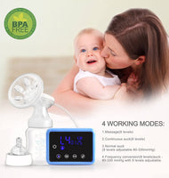 Bellababy Double Electric Breast Feeding Pumps Pain Free Strong Suction