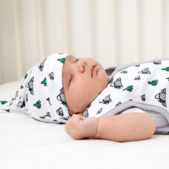 Little Fishkopp Organic Cotton Lightweight Baby Sleep Bag | Mountains | 1.0 Tog | 0-6 Months