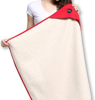 Radia Smart 5G Anti-Radiation, EMF Protection Baby Blanket, Pregnancy Belly Shielding, Organic Cotton, Red, 35”x30