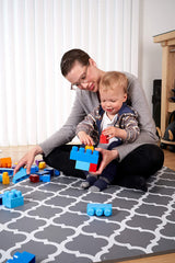 MAT-CHIC Stylish Baby Foam PlayMat - Soft Foam Play mat for Baby, Toddlers, and Kids, Large Non-Toxic Foam Interlocking Floor Tiles for Infant Tummy time