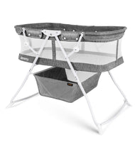 besrey Baby Bassinet 2 in 1 Lightweight Portable Baby Bed with Breathable Net/Harmless Mattress/Quick Foldable Design for up 33 lbs/ 5 Months Infant, Baby Gray