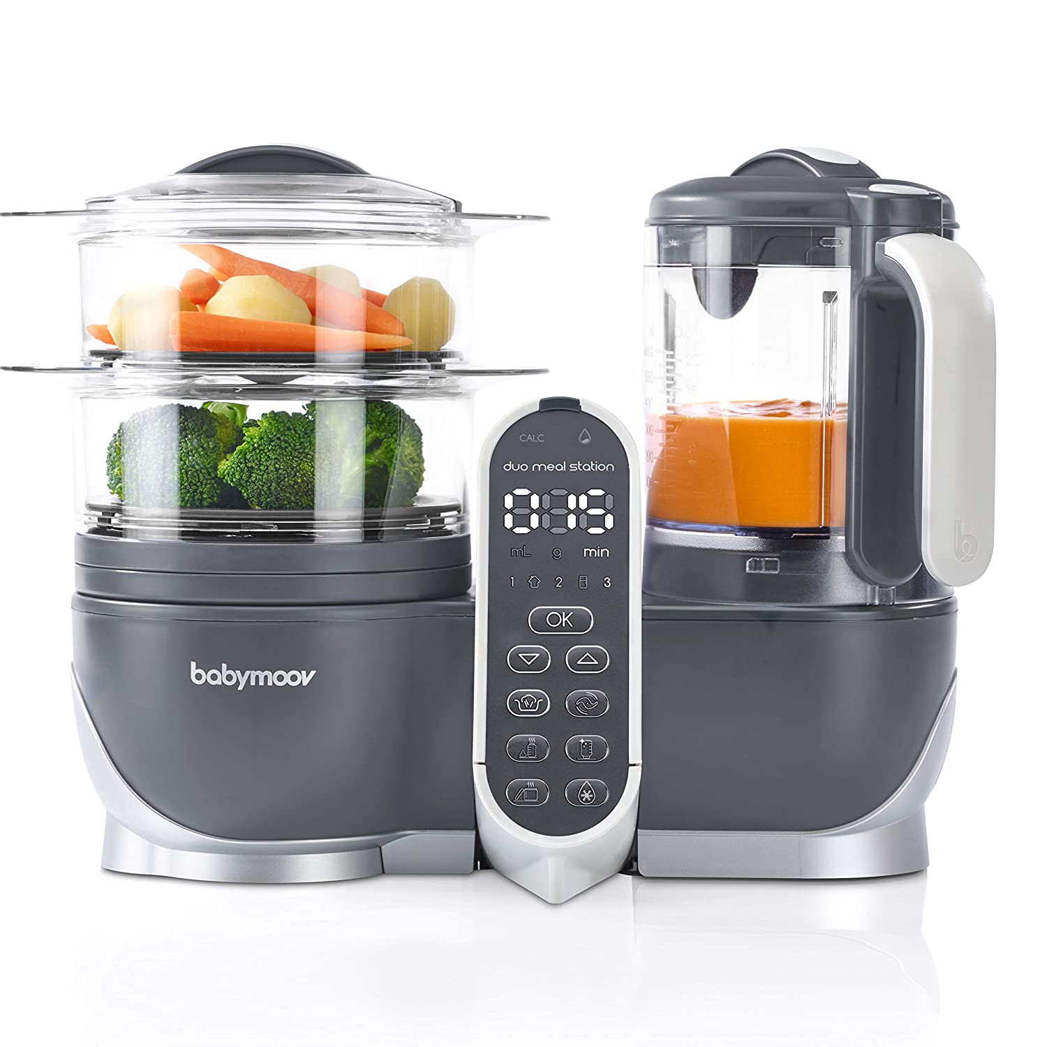 Duo Meal Station Food Maker | 6 in 1 Food Processor with Steam Cooker