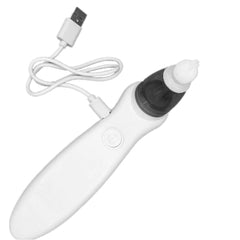 White Electric USB Rechargeable Baby Nasal Aspirator Nose Cleaner and Snot Sucker