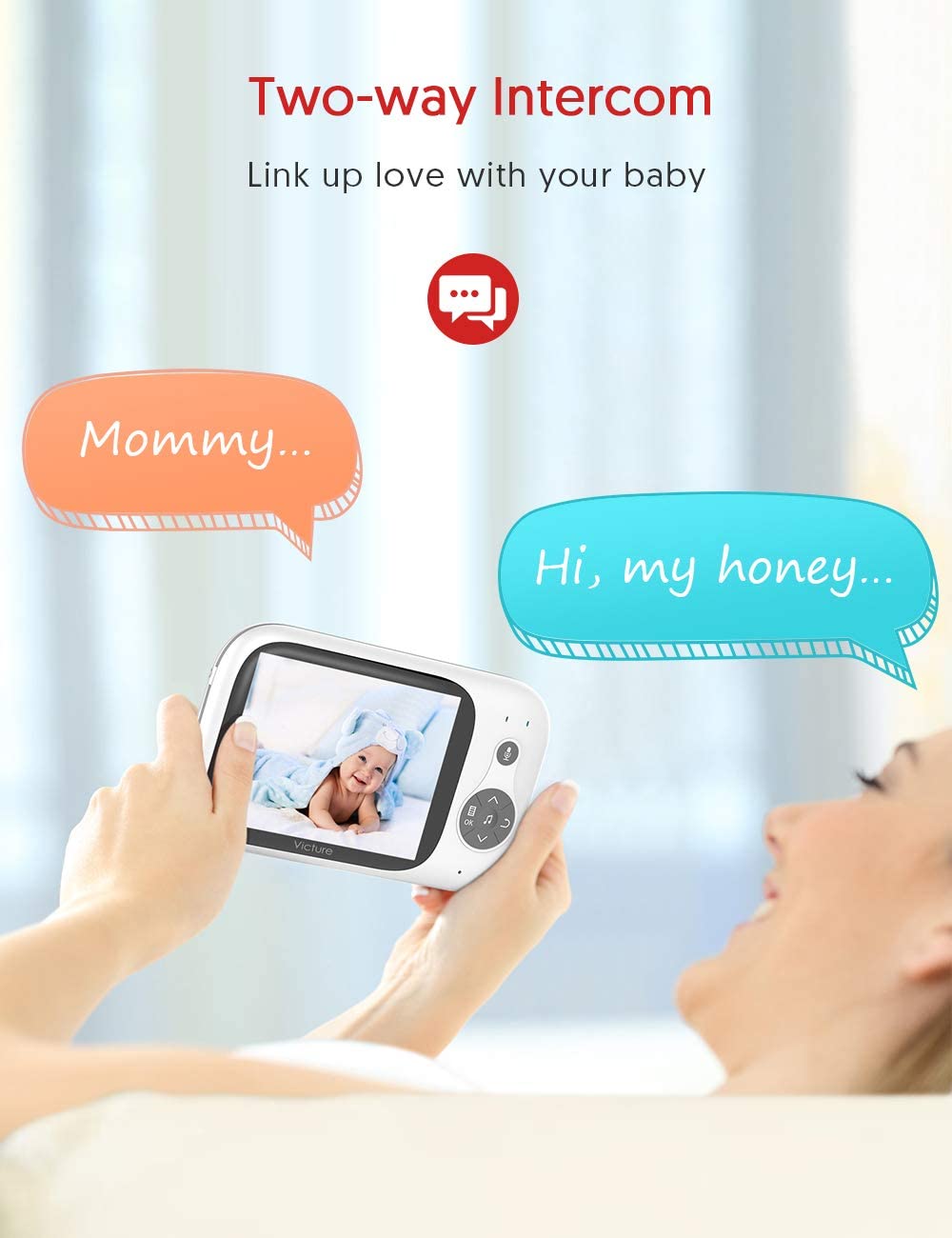 Victure Baby Monitor,Video Baby Monitor with Camera