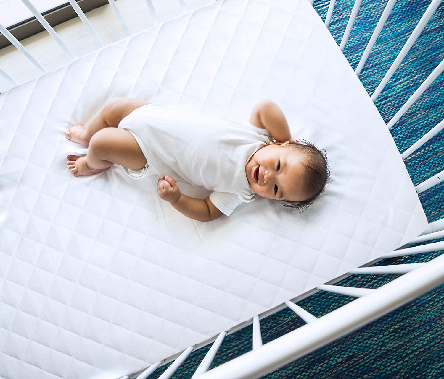 Utopia Bedding Waterproof Crib Fitted Mattress Protector (Pack of 2) –  Pete's Baby Essentials