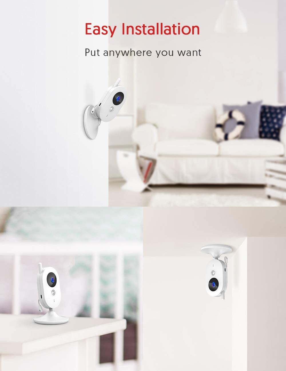 Victure Baby Monitor,Video Baby Monitor with Camera