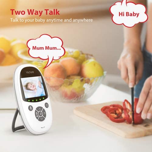 Victure Video Baby Monitor with Camera,2.4“ LCD Screen