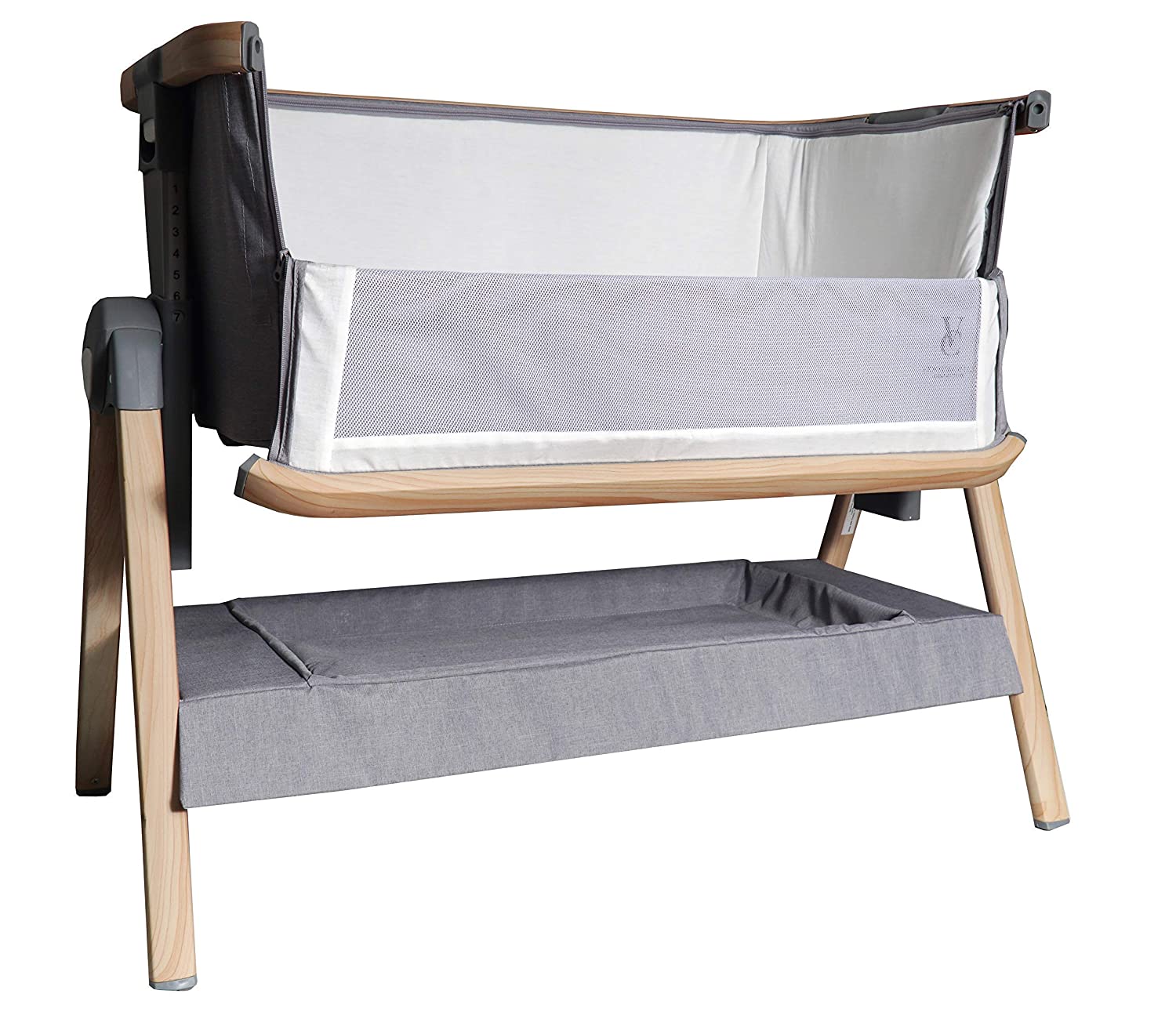 VENICE CHILD Bed Side Crib for Baby - Sleeper Bassinet w/ Travel Case, Removable Bamboo Vicose Liner