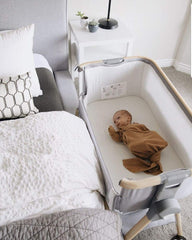VENICE CHILD Bed Side Crib for Baby - Sleeper Bassinet w/ Travel Case, Removable Bamboo Vicose Liner