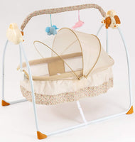 Bedside Bassinet - Portable Crib Easy to Assemble Rocking Bassinet with Breathable Net Detachable Washable Mattress