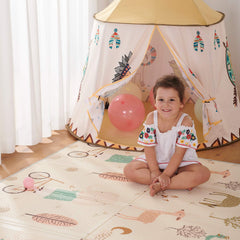 Baby Folding mat Play mat Extra Large Foam playmat Crawl mat Reversible Waterproof Portable Double Sides Kids Baby Toddler Outdoor