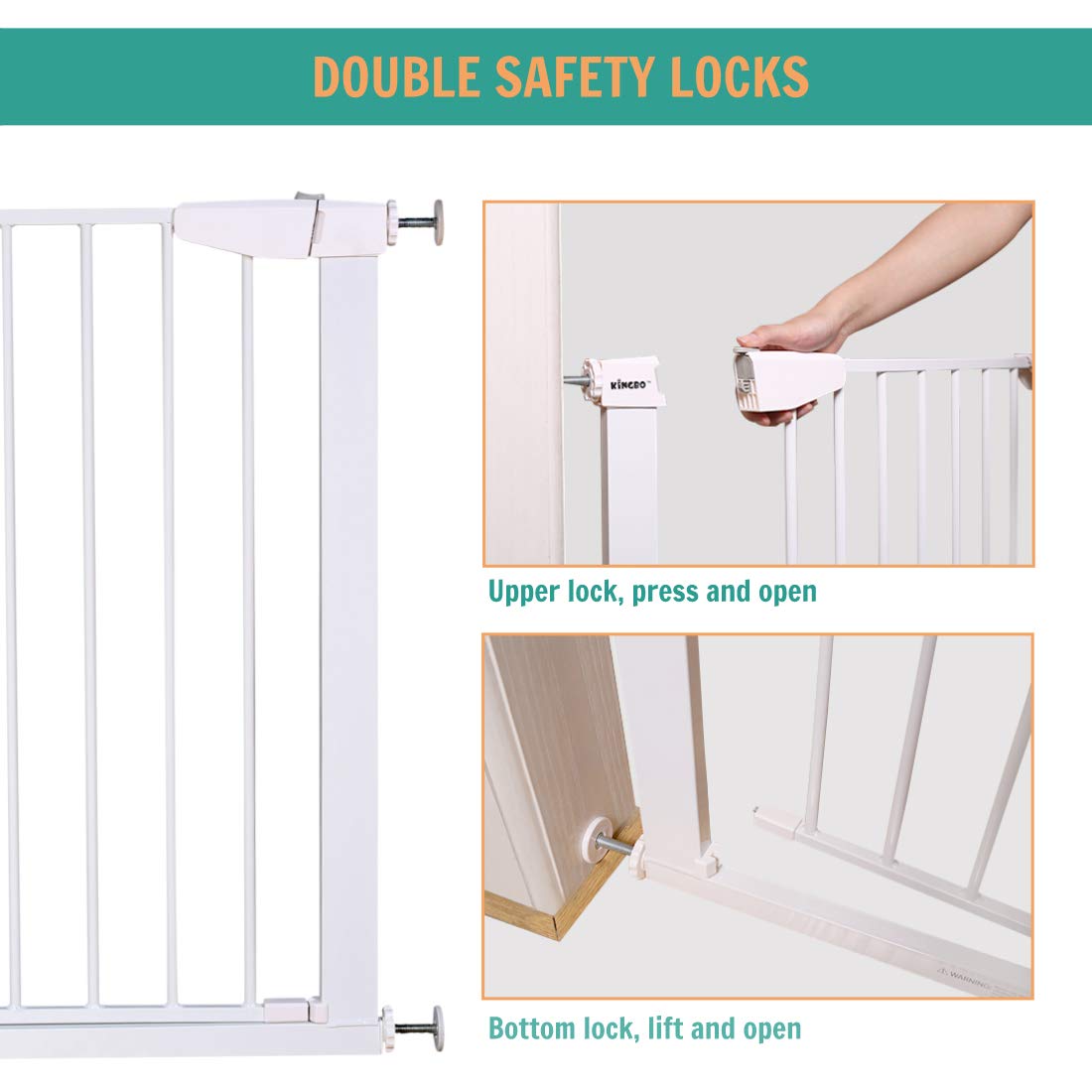 Fairy Baby Extra Wide Baby Gate for Kids Or Pets Walk Thru Dog Gates for The House Doorway Child Safety Gate 81.89