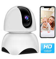 WiFi Camera, 1080P Wireless IP Home Security Surveillance Camera for Pet/Nanny/Elder/Baby Monitor with Pan/Tilt/Zoom, Two Way Audio, Night Vision and Motion Detection