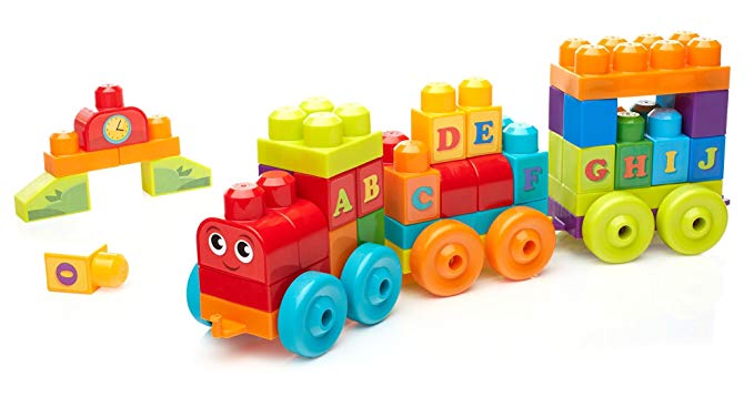 Mega Bloks ABC Learning Train Building Set