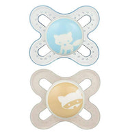 MAM Pacifiers, Newborn Pacifier, Best Pacifier for Breastfed Babies, ‘Start’ Design Collection, Girl, 2-Count