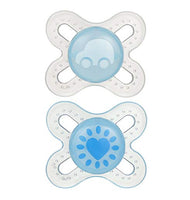 MAM Pacifiers, Newborn Pacifier, Best Pacifier for Breastfed Babies, ‘Start Tender’ Design Collection, Boy, 2-Count