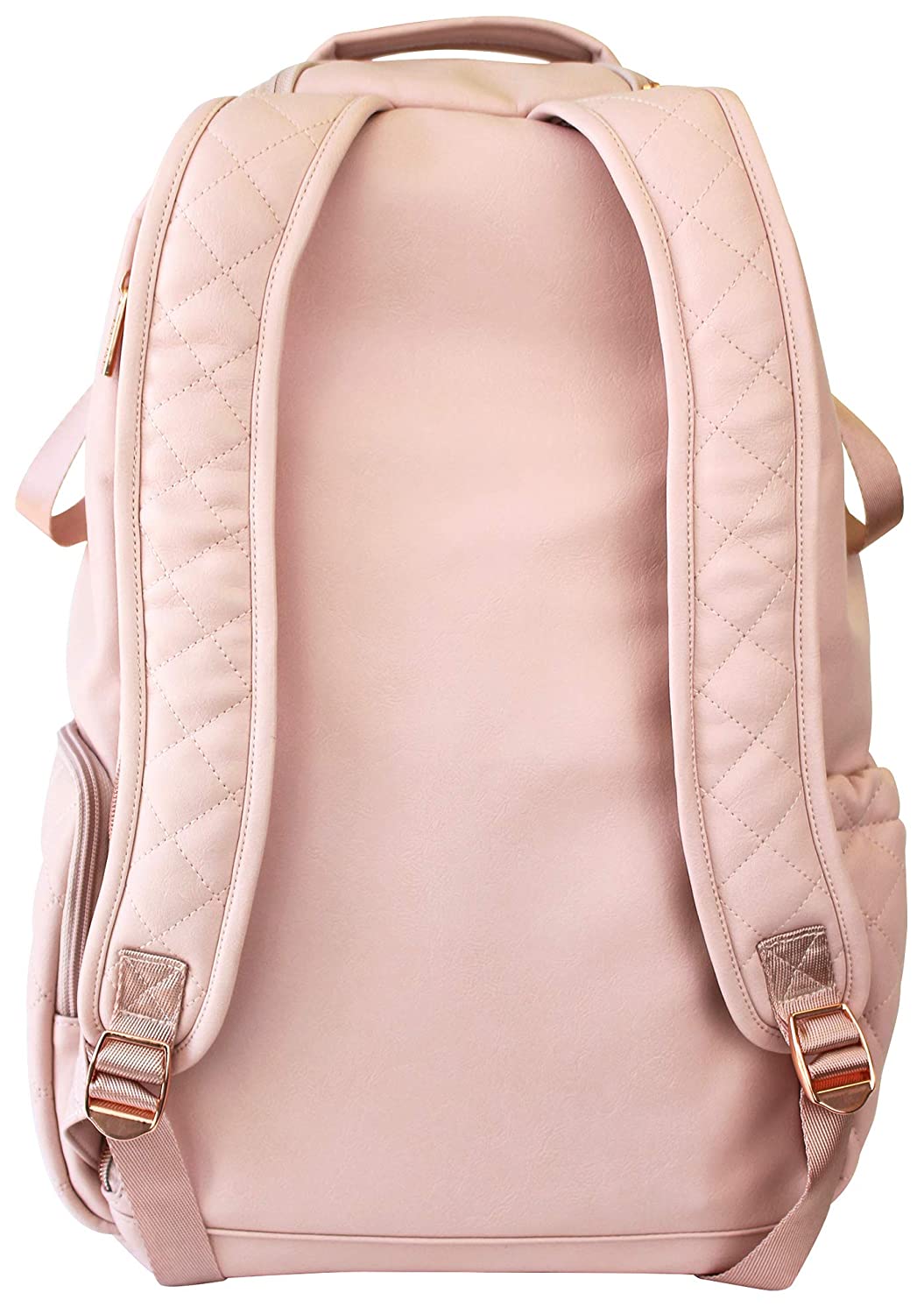 Itzy Ritzy Diaper Bag Backpack – Large Capacity Boss Backpack Diaper Bag Featuring Bottle Pockets, Changing Pad, Stroller Clips and Comfortable Backpack Straps, Blush