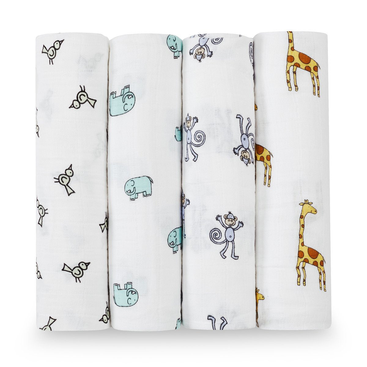 aden + anais Swaddle Blanket, Boutique Muslin Blankets for Girls & Boys, Baby Receiving Swaddles, Ideal Newborn & Infant Swaddling Set