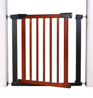 Fairy Baby Pet Gate Narrow Baby Gates Extra Wide for Doorways Wood Pressure Mounted Child Gate Walk Through Baby Gate with Door