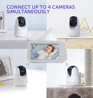 Additional Camera Unit for VAVA Baby Monitor, 720p HD Resolution, Scan View