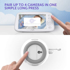 Additional Camera Unit for VAVA Baby Monitor, 720p HD Resolution, Scan View