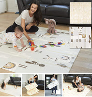 XDEMODA Reversible Baby Play Mat & Exercise Mat - Fun & Stylish Foam Floor Playmat