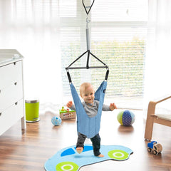 Baby Jumper Door Bouncer, Infant Spring Jumping Exerciser Set with Door Clamp, Adjustable Strap