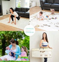 XDEMODA Reversible Baby Play Mat & Exercise Mat - Fun & Stylish Foam Floor Playmat