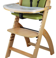 Abiie Beyond Wooden High Chair with Tray. The Perfect Seating Highchair
