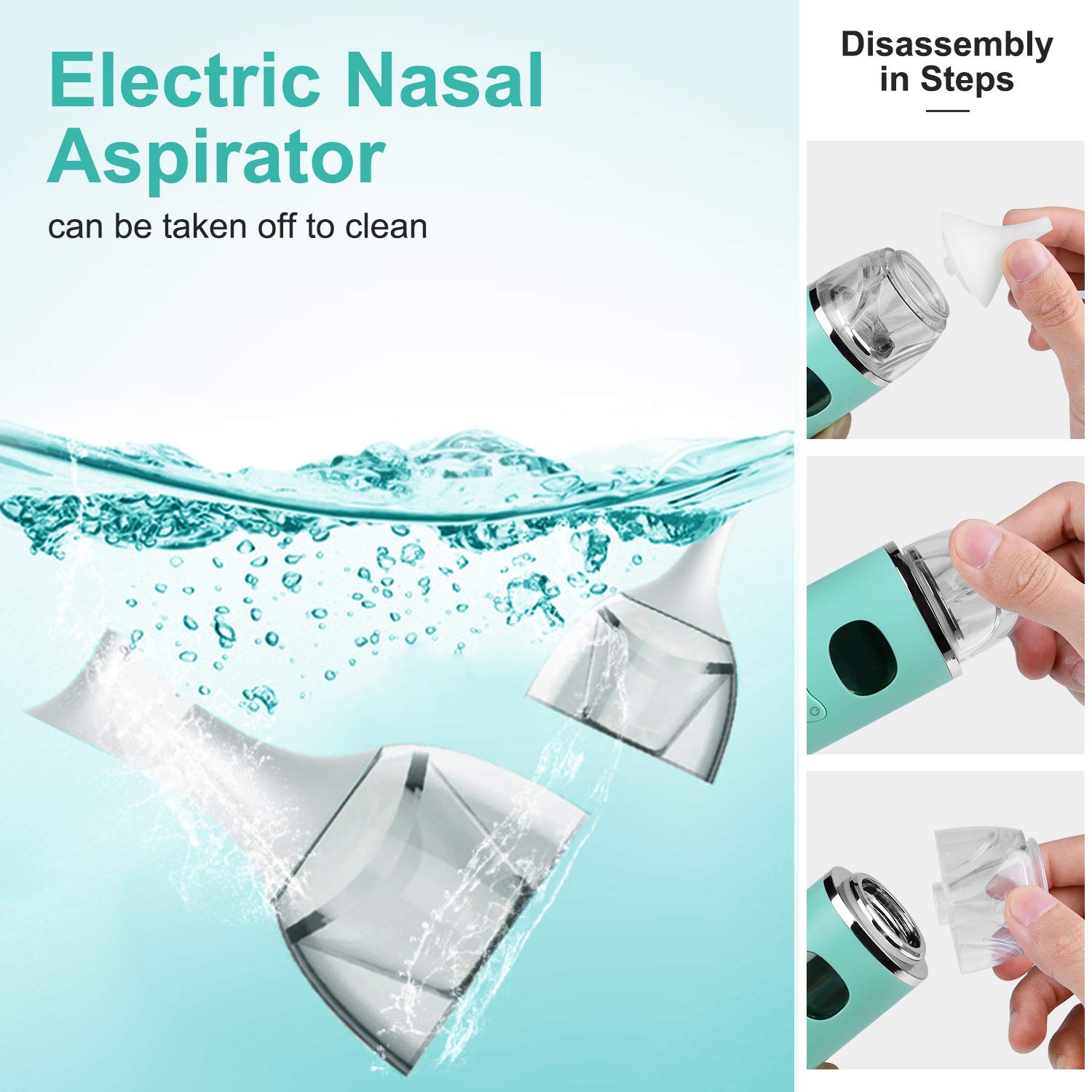 USB Electric Baby Kids Nasal Aspirator Nose Automatic Booger Sucker Cleaner  Nose
