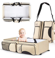 Koalaty 3-in-1 Universal Baby Travel Bag, Portable Bassinet Crib, Changing Station and Diaper Bag for Newborns or Infants. The best baby shower gift for new mom and dad.